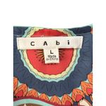 CAbi  Women's Oversized Bohemian Patchwork Print Tie Front Kimono Cardigan Large Photo 5