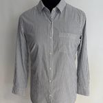 Old Navy Stripes Poplin Boyfriend Shirt Photo 0