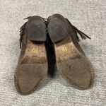 Circle G  Corral Fringe Ankle Boots Womens 6 Distressed Leather Western Booties Photo 10