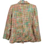 Komfit Colorful Tweed Double Breasted‎ Blazer Size Large Career Retro Old Money Green Photo 1