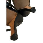 Diane Von Furstenberg  Mortelle‎ Leather Slingback Heels Snake Effect 8.5 Photo 5