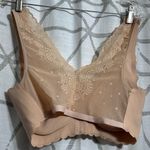 Seamless Nude Lace Trim Bra Tan Size 3X Photo 4