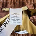 Nine West  Brown Faux Leather Pull On Pant‎ Size XXL New Photo 3