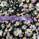 Sonoma Women's Black Floral Milk Maid Dress Size XS Whimsy Coquette Fairy Photo 8