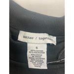 Groovy‎ & Bright Santa Sweatshirt Hippie Christmas Holiday Retro Top Small Black Photo 3