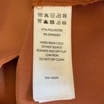 Rachel Zoe Button Down Satin Blouse, Rust Bronze, Size M, EUC Photo 5