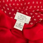 Ann Taylor LOFT RED FLOWY SKIRT Photo 3