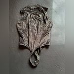 Vintage Black Snakeskin Metallic Bodysuit Photo 2