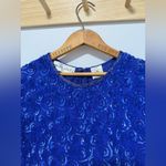 Dazzling Blue Sequin Mini Dress Photo 1