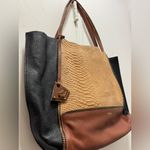 Botkier  Soho color-block leather tote bag with python-embossed detail Photo 3