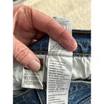 Levi's LEVI Strauss Co Rib Cage Straight Leg Distressed Cropped Ankle Blue Jeans 32/27 Photo 14