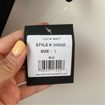 Marina Off The Shoulder Short Sleeve Belted Jumpsuit Black L Size L Photo 4