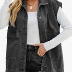 Amazon Hixiaohe Women's Denim Vest Sleeveless Jean Jacket Button Down Photo 0
