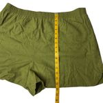 Abound  Linen Blend Olive Green Pull‎ On Shorts Elastic Waist Size XL Summer Photo 4