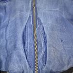 Alice + Olivia Royal Blue Capped Short Sleeve Peplum Round Neck Knit Blouse XS Photo 6