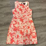 J.Crew Jacquard Palm / Floral print cut out dress Photo 0