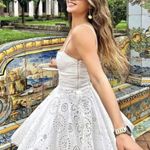 ZARA mini dress Crochet Embroidered openwork boho sundress summer Photo 5