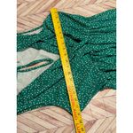 French Grey  Green White Polka Dot Faux Wrap Romper Skort Large Spring Summer Photo 6