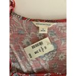Aeropostale  Womens Size Small Pink Floral Cold Shoulder Short Sleeve Blouse NEW Photo 5