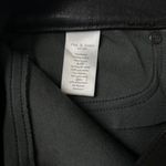 Rag and Bone 100% Lamb Leather High Rise Flare Bell Bottom Raw Hem Pants Black 27 Photo 4