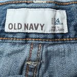 Old Navy  Boyfriend Blue Jeans Womens 14 Denim Distressed Cuffed Rips Casual Photo 3