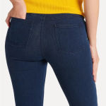 Betabrand  Straight Leg 4 Pocket Yoga Denim in Dark‎ Indigo size Small Petite Photo 2