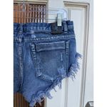 One Teaspoon  Denim Cutoff Shorts Distressed Frayed Hem Blue Size 27 Photo 2