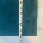 Chico's ‎ Vegan Faux Suede Jacket Womens 2 Teal/turquoise Long Sleeve Snap closure Photo 7