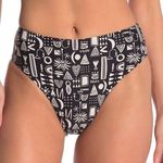 ONIA NWT Sabrina High Waist Geo Bikini Bottoms XL Photo 0
