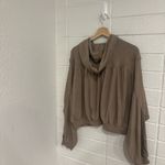 Aerie NWT Soft Life Full Zip Sweatshirt in beige Photo 4