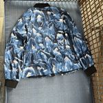 Chico's Chico’s Printed Bomber Jacket, Size 4 (Chico’s Size 0) Photo 9