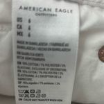 American Eagle  Outfitters 6 28 Hi V-Rise Shortie Distressed Denim  Shorts White Photo 5