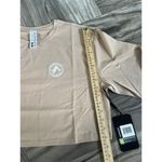 Alphalete  Women’s Dynasty Long Sleeve Crop Tee - Toupe , Size Medium Photo 3