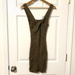 Abercrombie & Fitch  Reversible Knit Ribbed Mini Dress Size Small Green Sweater Photo 5