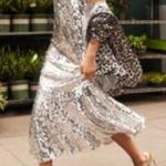 Veronica Beard  leather metallic knot sandals Photo 3