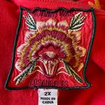Johnny Was Rose Red Graphic Embroidered Cap Sleeve Tee size 2X Photo 2