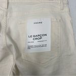 frame denim New Frame Le Garçon Crop Denim Jeans in Natural White size 32 Photo 10