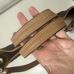 Coach  Hadley Shoulder Tote Dual Straps Striped Canvas Leather Travel Bag Photo 10