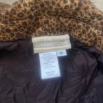 Coldwater Creek  Vintage Leopard Print  Cotton Denim Button Vest Size 16 Photo 1