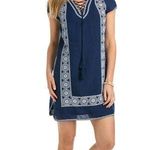 Vineyard Vines NWOT  Lace Up Tunic Dress - Navy/White - 0 Photo 0