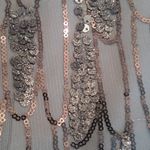 BB Dakota Roselyn Silver Sequin Sleeveless Mini Shift Dress Photo 11