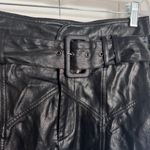 Line and Dot  Revolve Vegan Black Leather Mini Skirt Photo 3