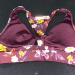 PINK - Victoria's Secret VICTORIA SECRET PINK WOMENS SIZE MEDIUM ULTIMATELY LIGHTLY LINED BURGUNDY FLORAL Photo 7