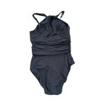 Bleu Rod Beattie  Women Urban Goddess High Neck One-Piece Swimsuit Black Size 4 Photo 3