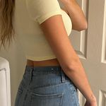 Ardene Yellow Crop Top Photo 2