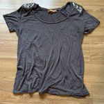 Ellen Tracy  vintage glitter shoulders with shoulder pads top size small Photo 0