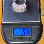 Rose de France Amethyst Sterling Silver Ring Size 9 Purple Photo 8