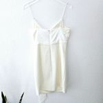 NEW Cinq à Sept Cara Tie Waist Mini Dress‎ Size 4 Ivory Bridal Satin White Photo 8