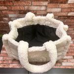 Victoria's Secret  Ivory VS Logo Sherpa Tote Bag Photo 7