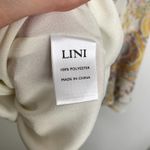 LINI Naomi Ruffled Vneck Mini Dress Womens Large Floral White Photo 13